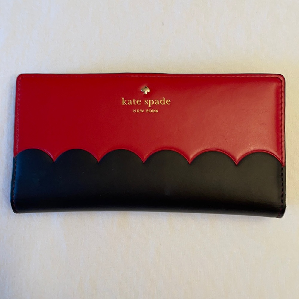 Kate Spade Kane Road Stacy - red & black wallet